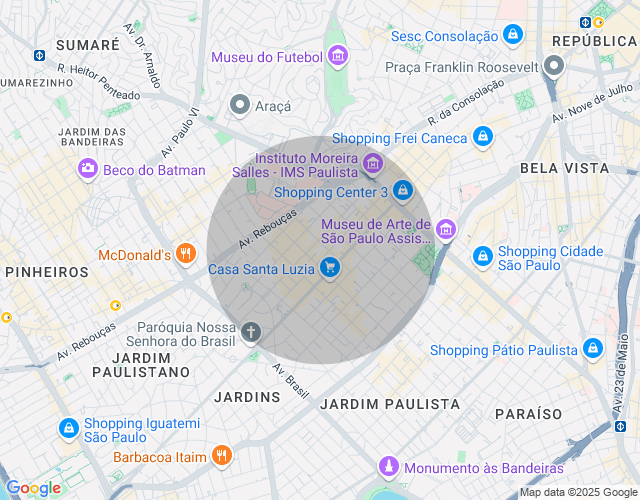 Imóvel no mapa