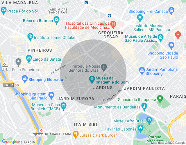Imóvel no mapa