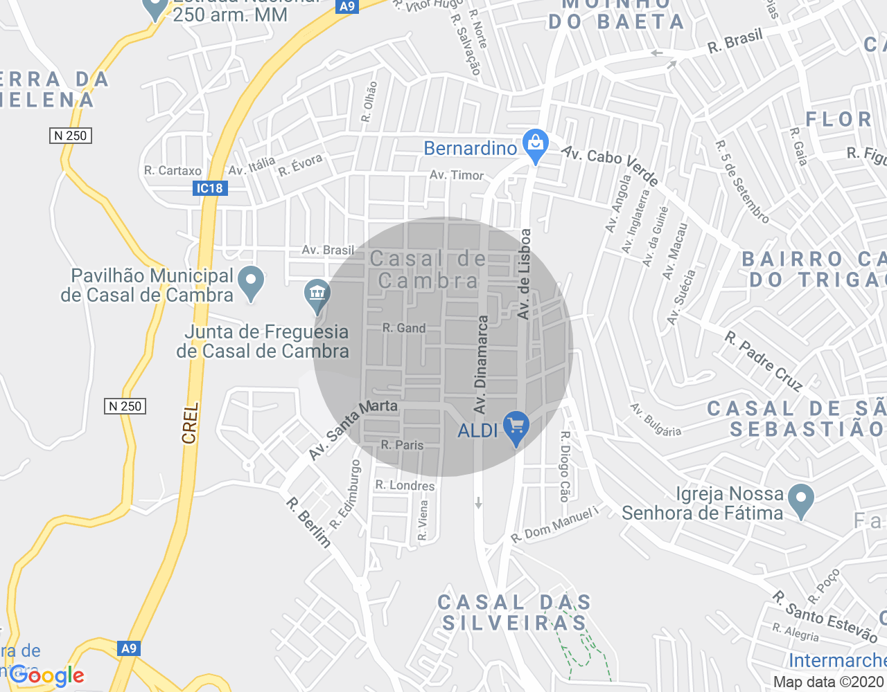 Imóvel no mapa