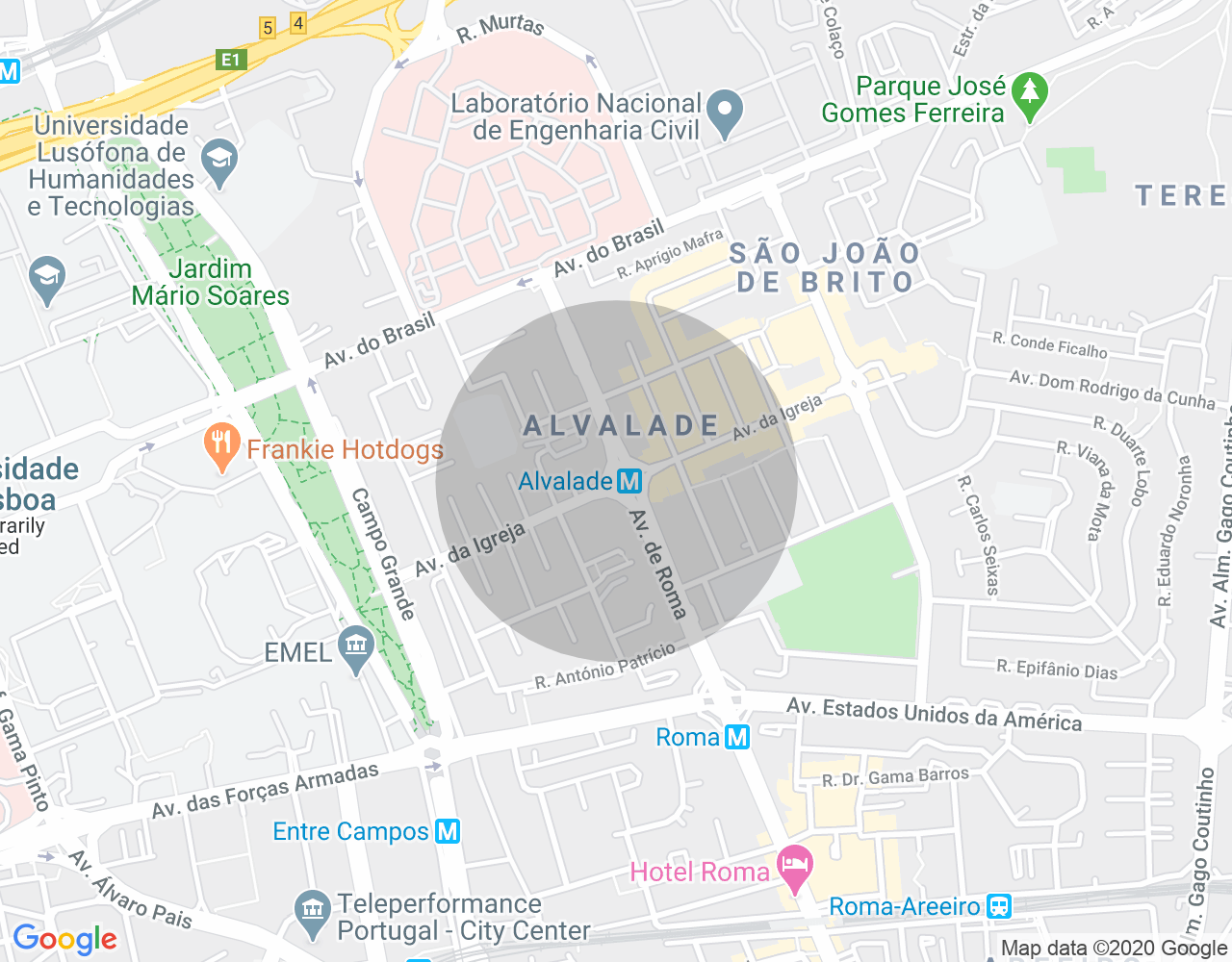 Imóvel no mapa