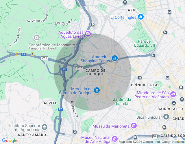 Imóvel no mapa