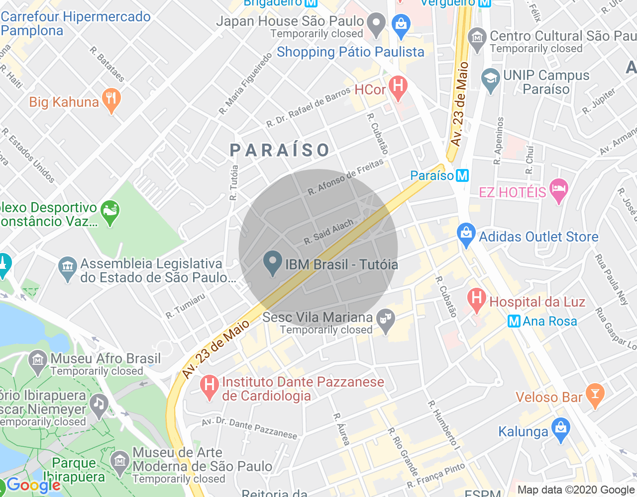 Imóvel no mapa