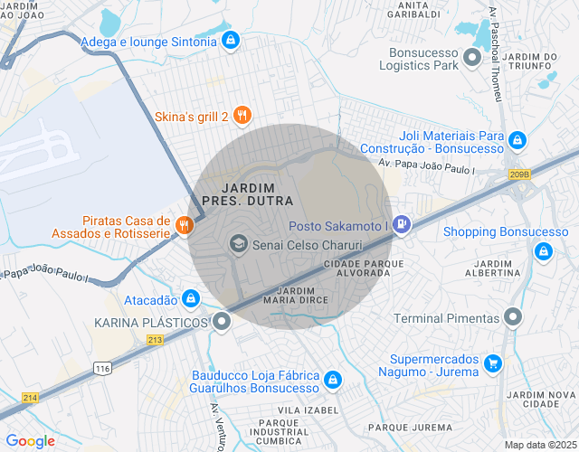 Imóvel no mapa