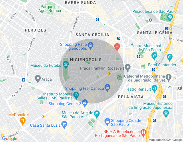 Imóvel no mapa