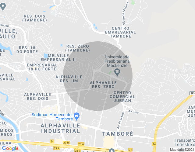 Imóvel no mapa