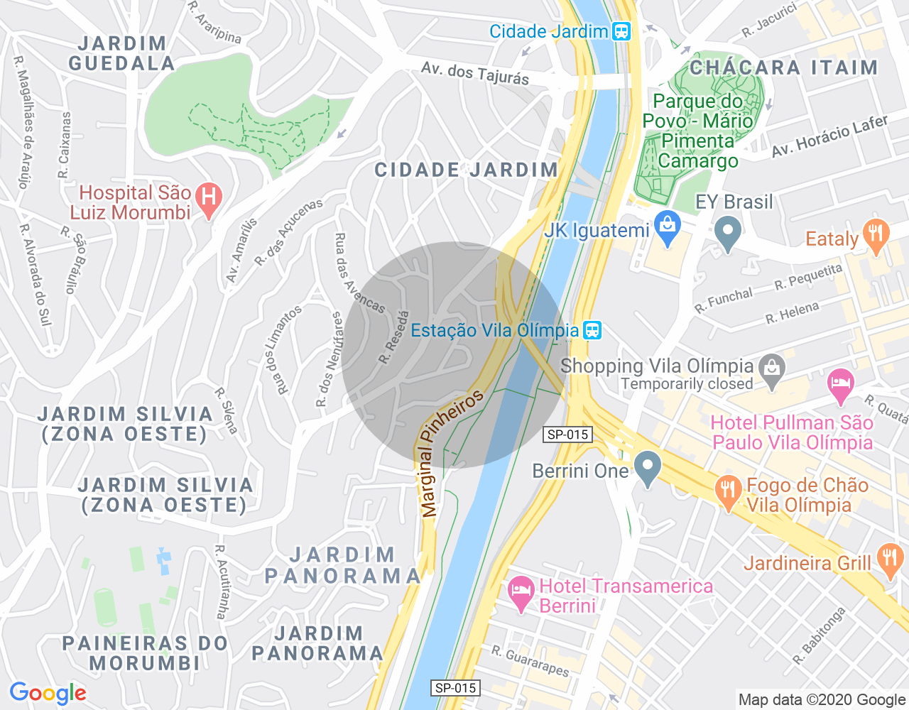 Imóvel no mapa