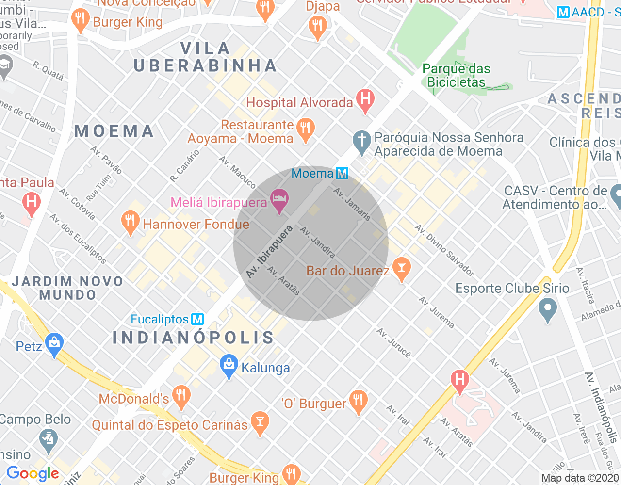 Imóvel no mapa