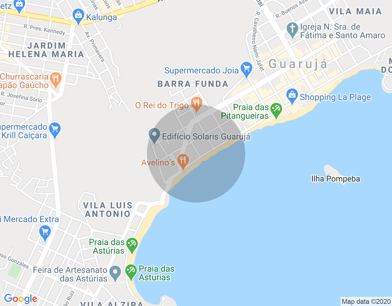 Imóvel no mapa