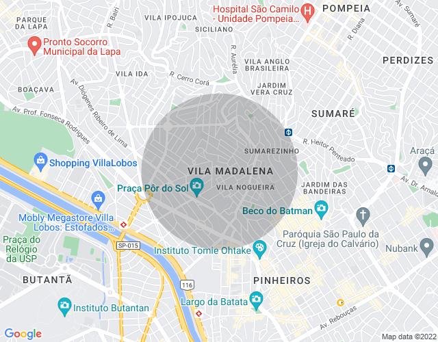 Imóvel no mapa