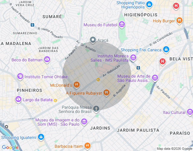 Imóvel no mapa