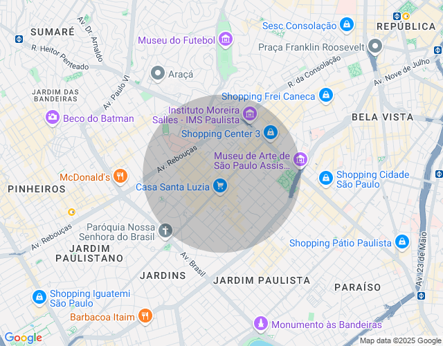 Imóvel no mapa