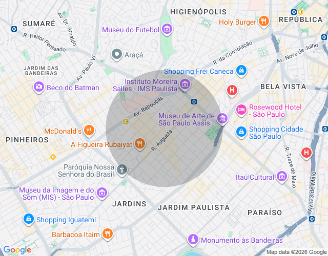 Imóvel no mapa