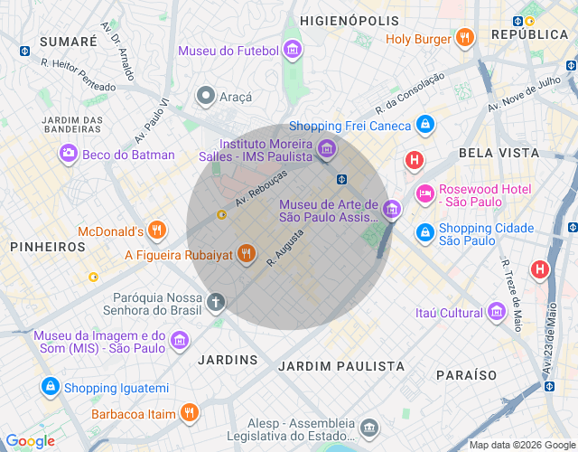 Imóvel no mapa