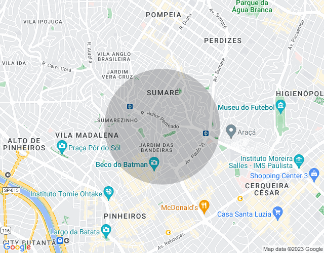 Imóvel no mapa