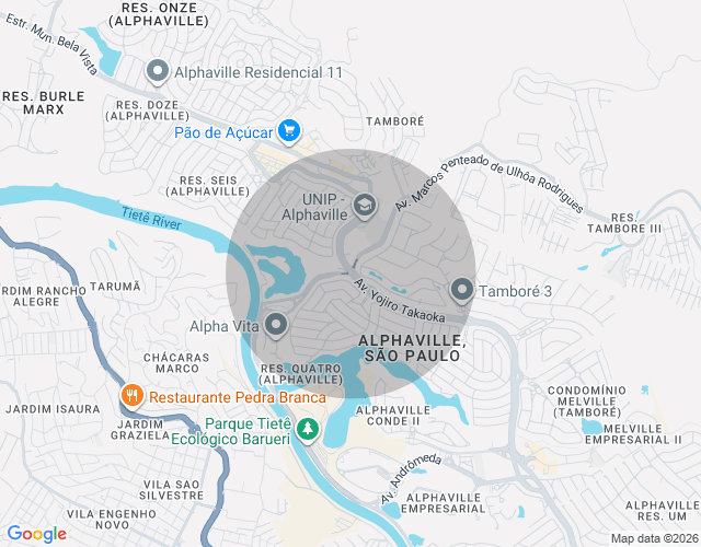 Imóvel no mapa