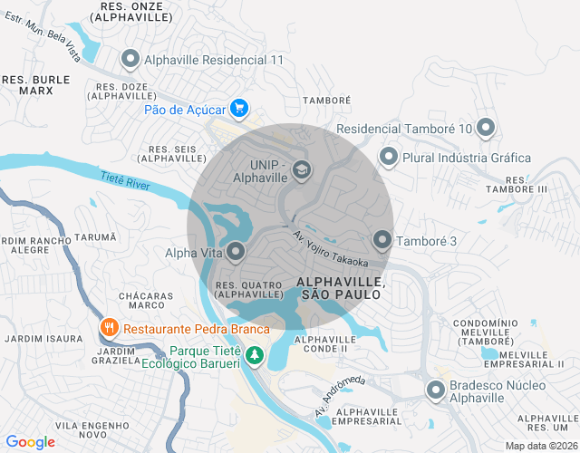 Imóvel no mapa