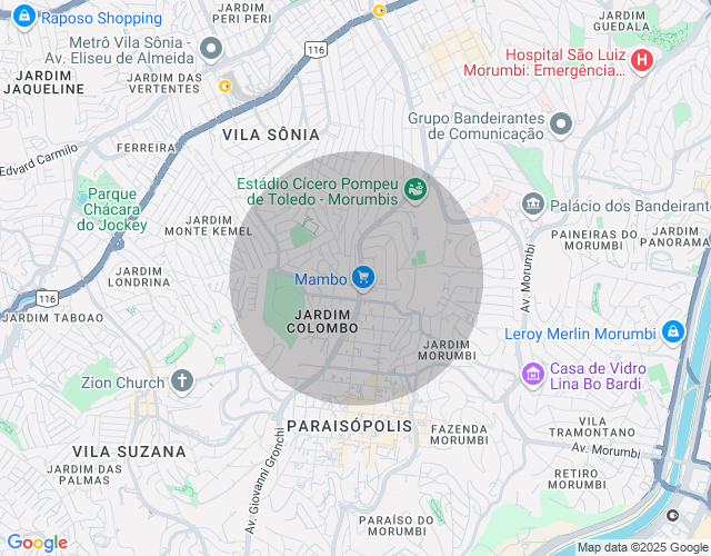 Imóvel no mapa