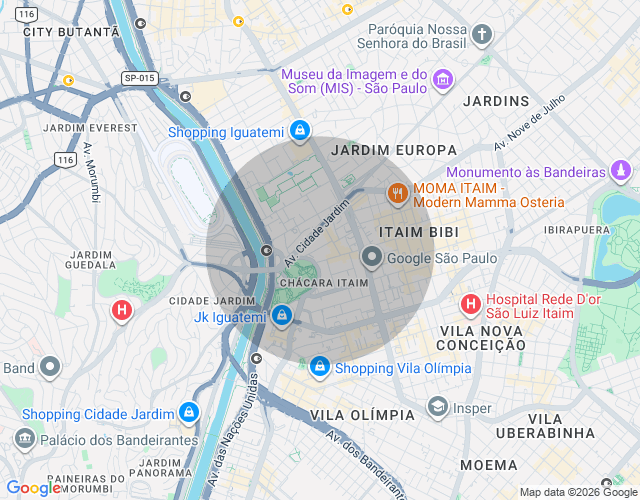 Imóvel no mapa