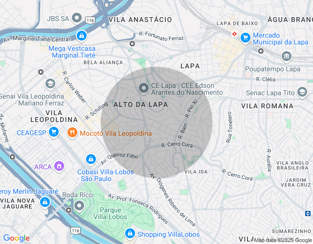 Imóvel no mapa