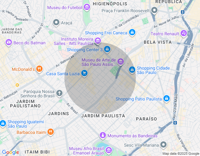 Imóvel no mapa