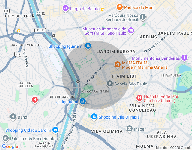Imóvel no mapa