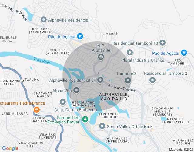 Imóvel no mapa