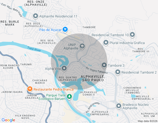 Imóvel no mapa