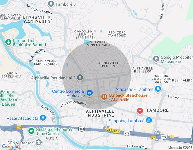Imóvel no mapa