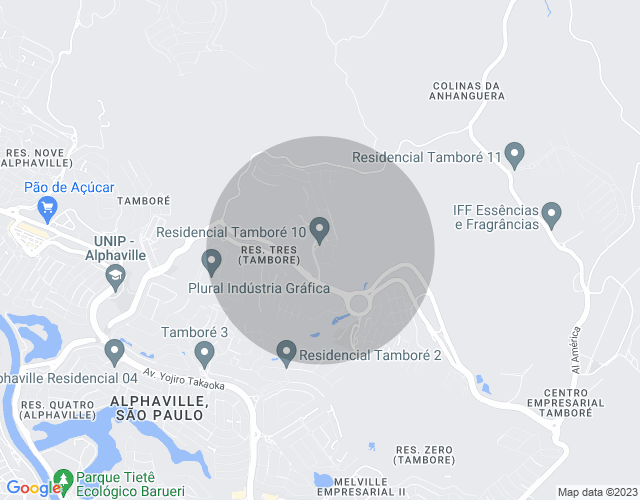 Imóvel no mapa