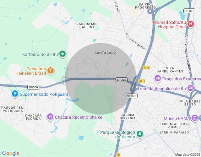 Imóvel no mapa