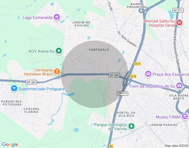 Imóvel no mapa