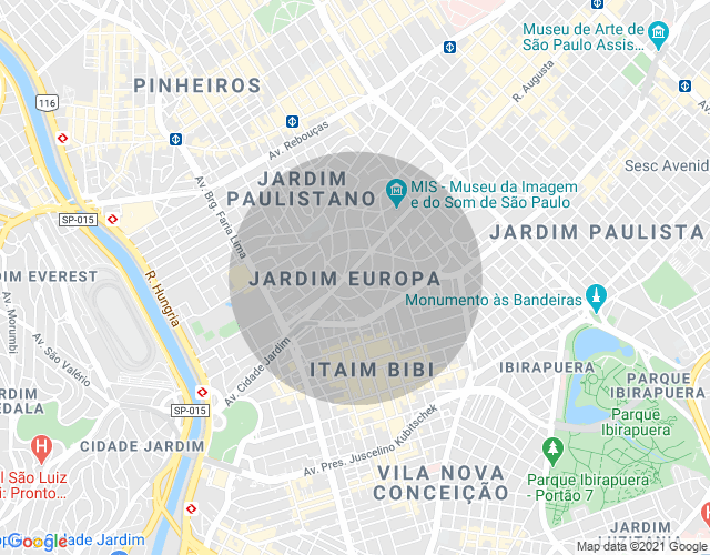 Imóvel no mapa