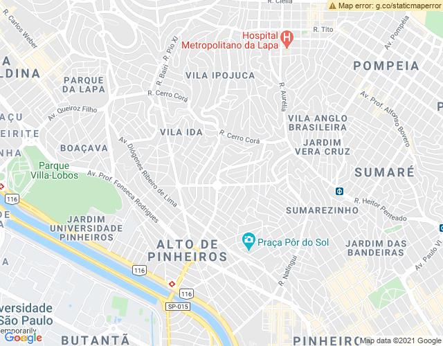 Imóvel no mapa