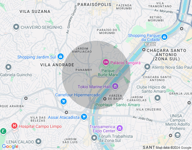 Imóvel no mapa