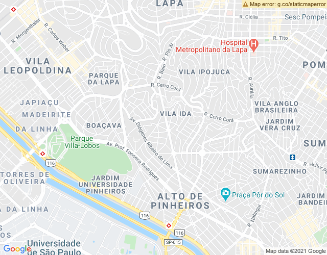 Imóvel no mapa