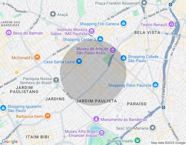 Imóvel no mapa