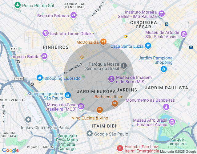 Imóvel no mapa