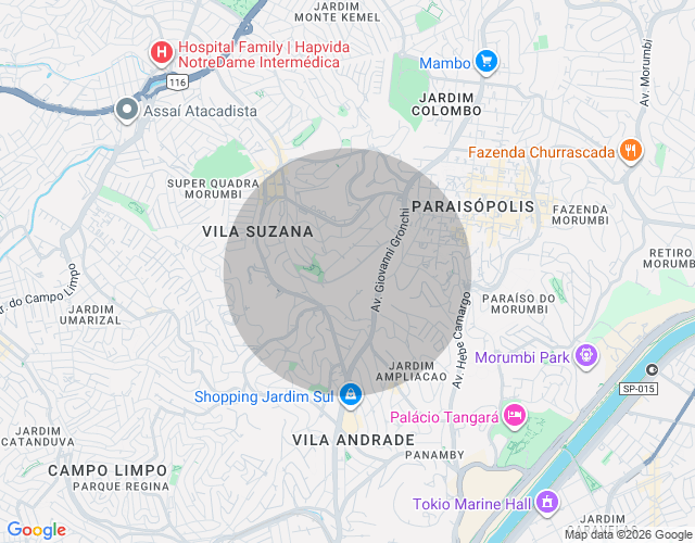 Imóvel no mapa