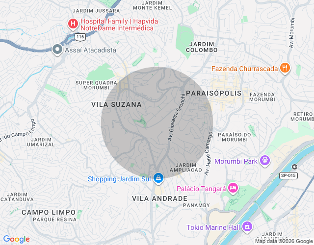 Imóvel no mapa