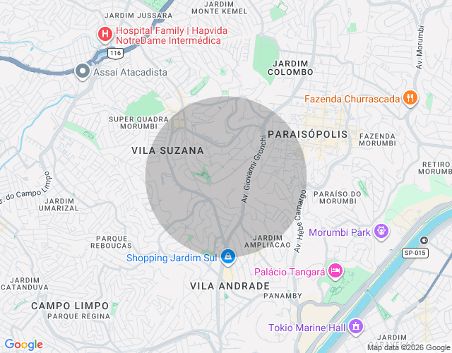 Imóvel no mapa