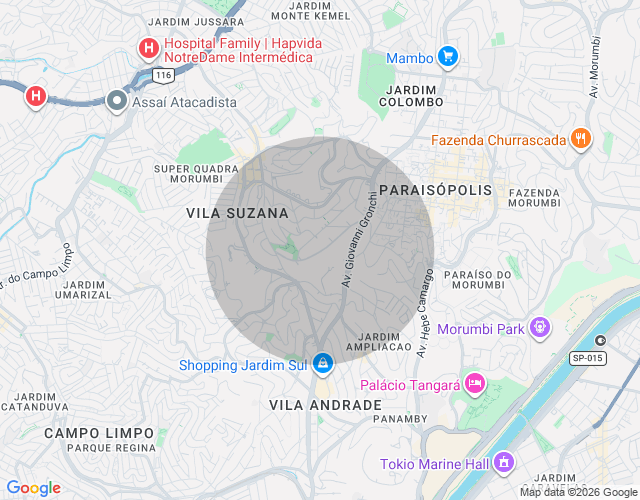 Imóvel no mapa