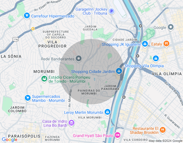 Imóvel no mapa