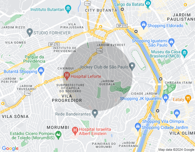 Imóvel no mapa