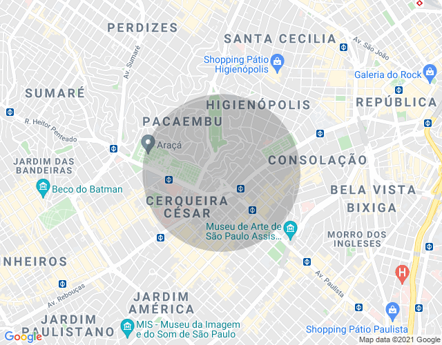 Imóvel no mapa