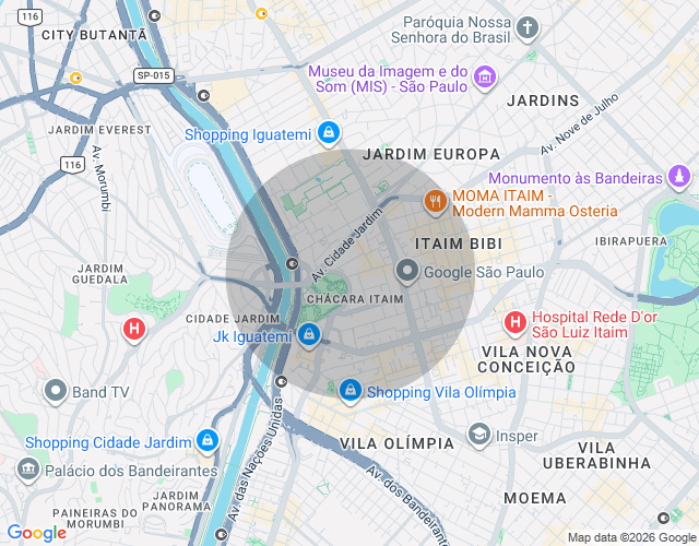Imóvel no mapa