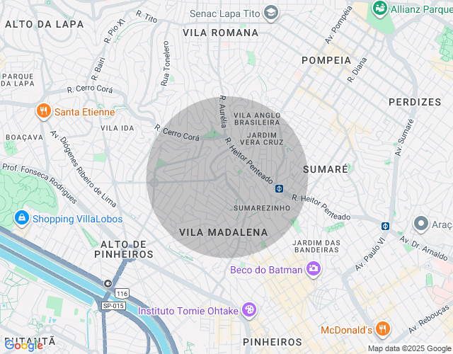 Imóvel no mapa