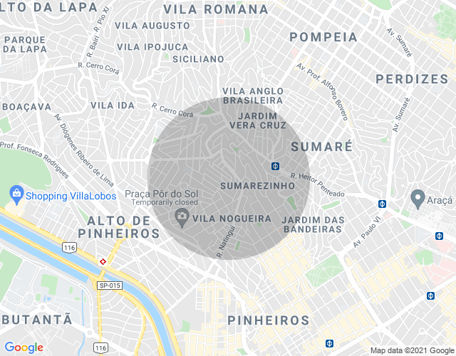 Imóvel no mapa