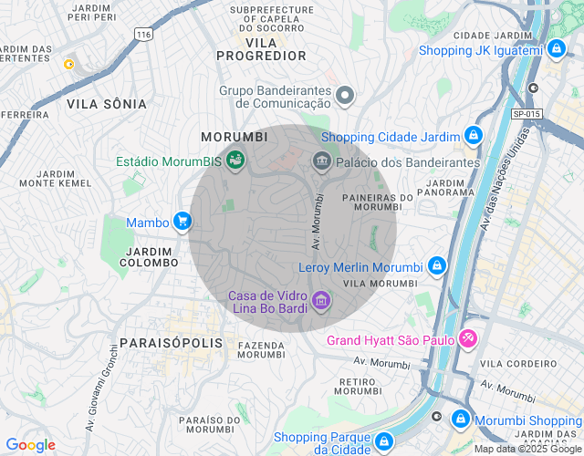 Imóvel no mapa