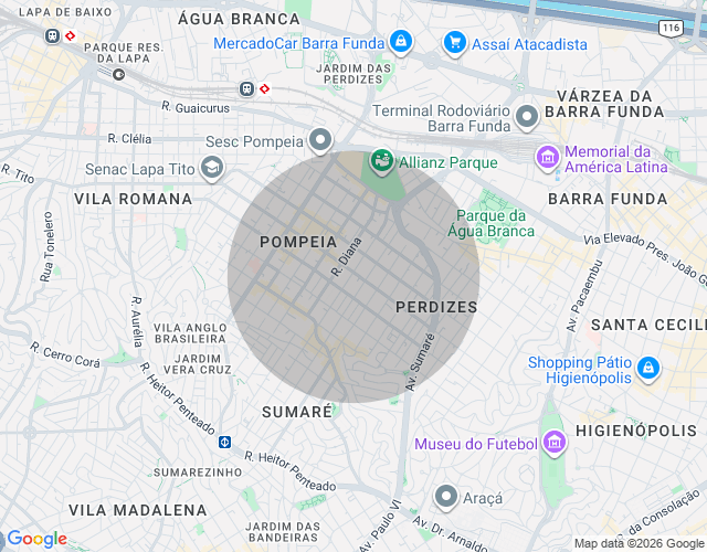 Imóvel no mapa