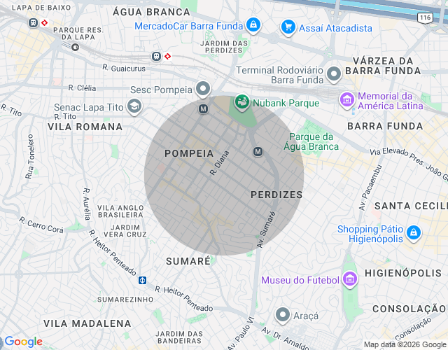 Imóvel no mapa